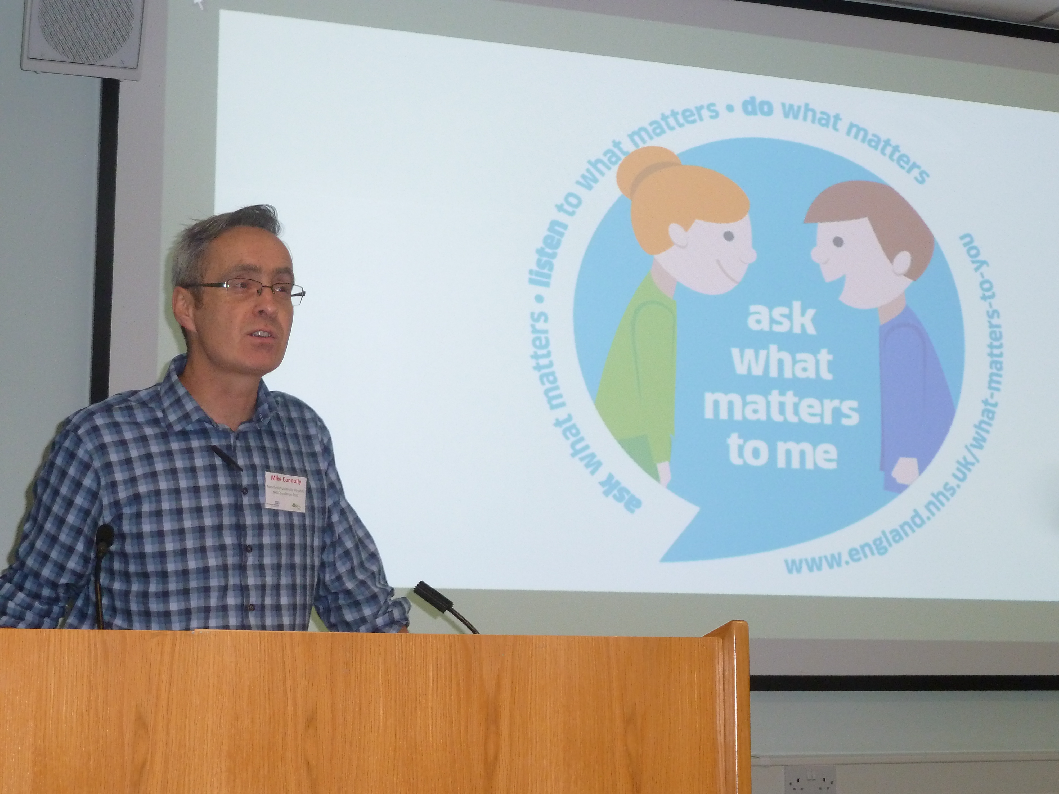 Mike Connolly speaking at 2018 Study Day